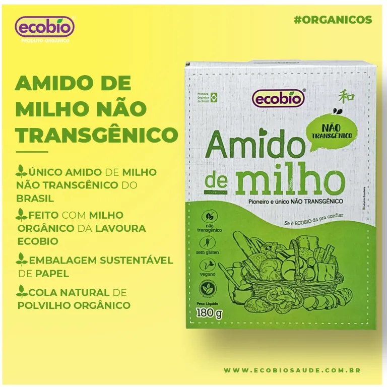 Amido de Milho Não Transgênico